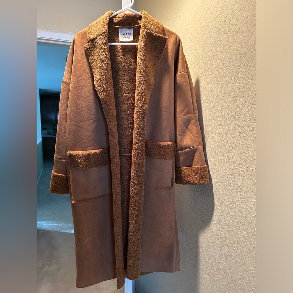 Sadie and Sage long coat size M brown